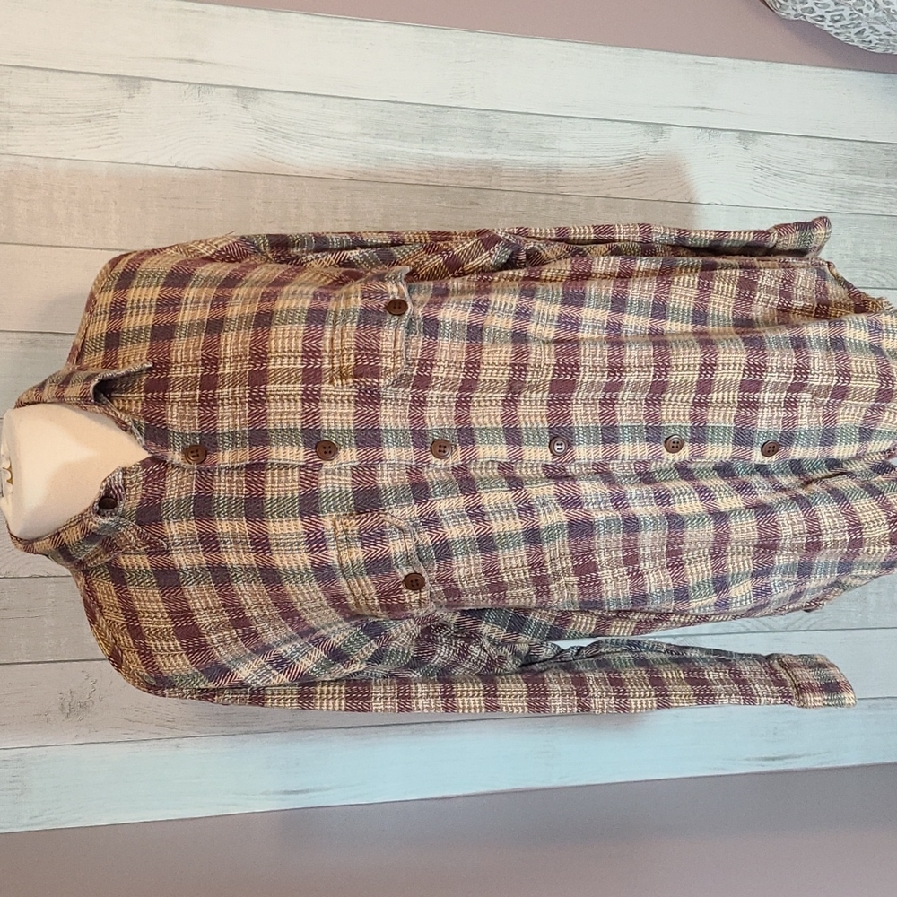 Vintage Plaid Button Down Shirt